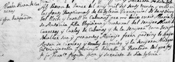 Bateig Rosa Carreras