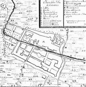 Plànol de Cabanes. Segle XVIII