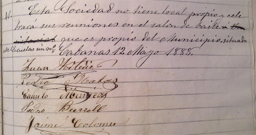 Signatures reglament El Maíz